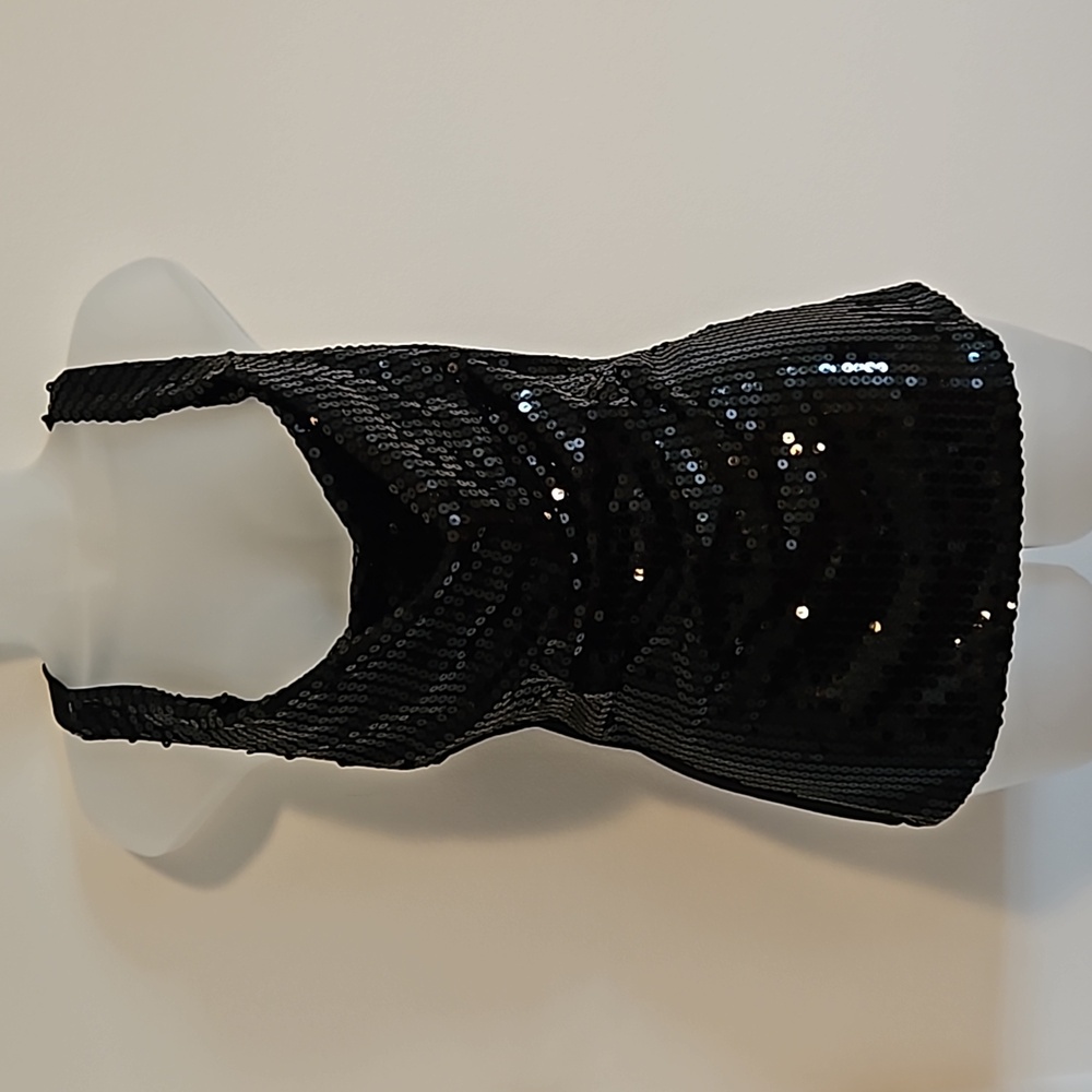 Guess Jeans Sequin Halter Top Sz. L